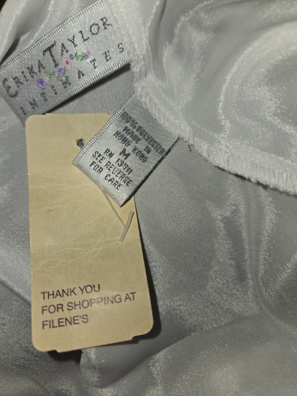 Ivory Satin Lace-Trim Camisole Slip - Picture 5 of 5